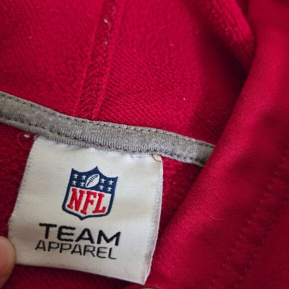 Y2K San Francisco 49ers Red Hoodie Pullover Men's XL NFL Team Apparel Jacket - Picture 6 of 9